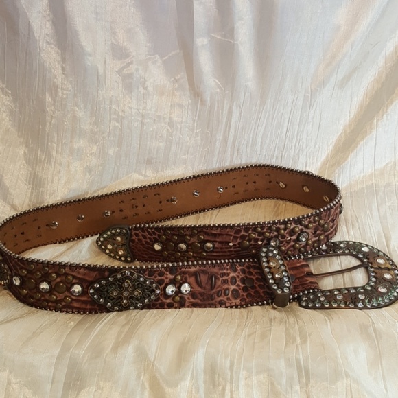 Brighton Rhinestone Leather belt